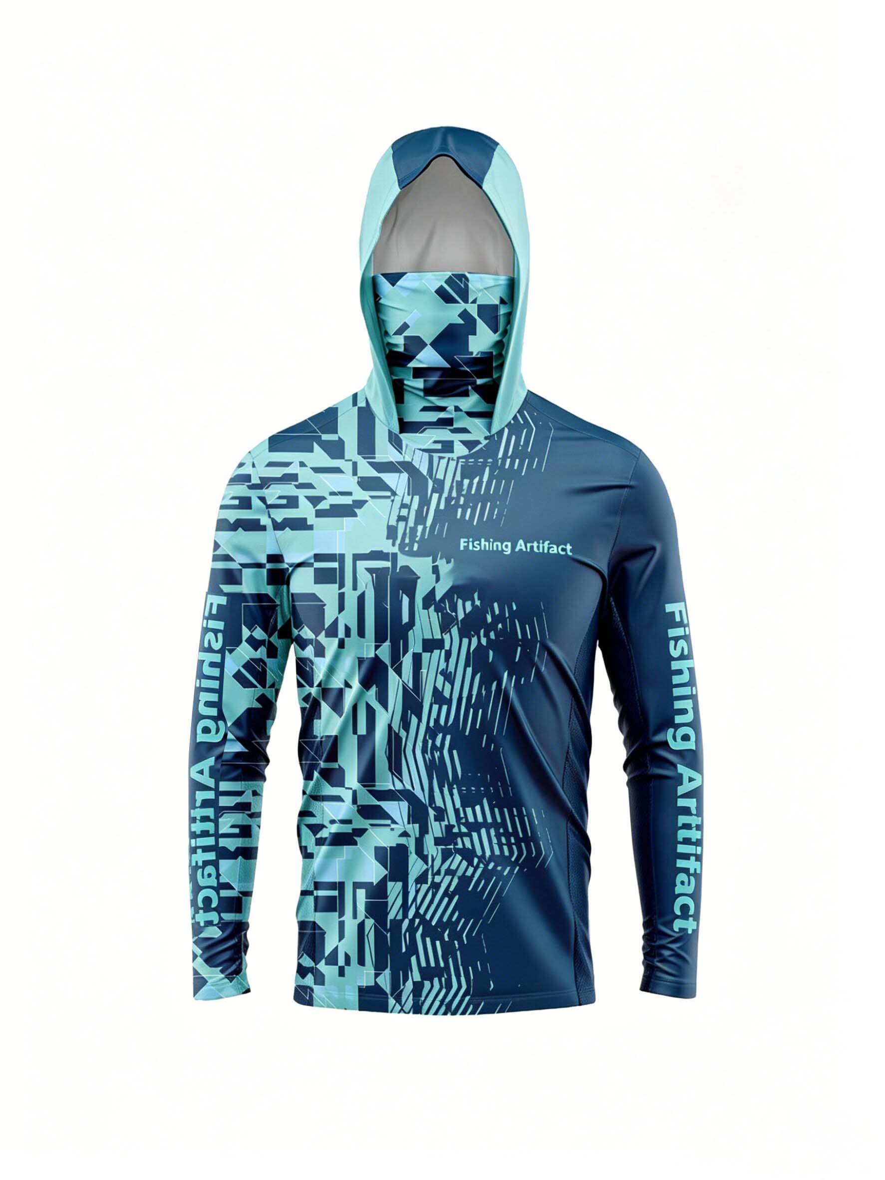 Sports Mask Breathable - Men's Summer Fishing Hoodie, Long Sleeved