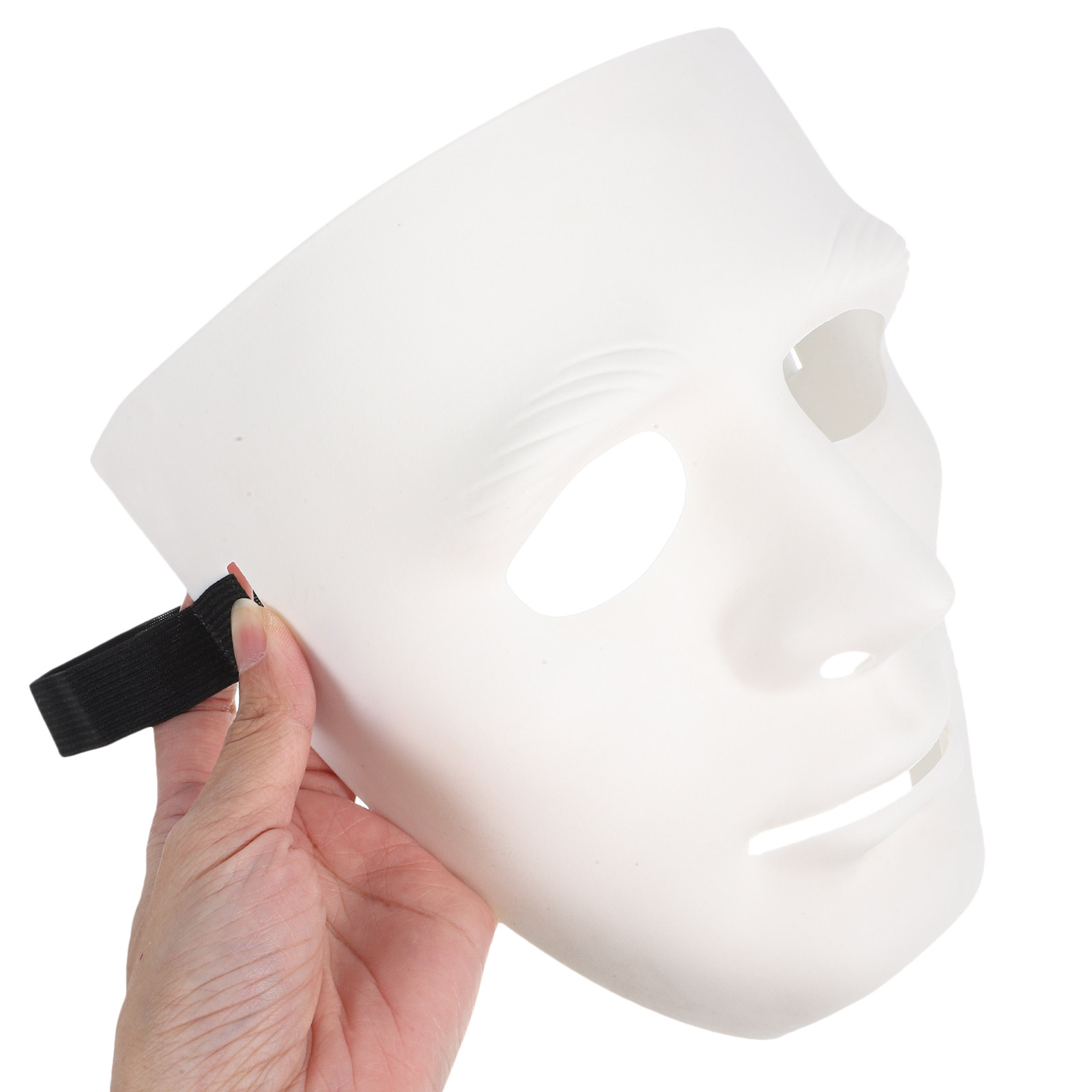 Black Face Mask Pack - Full Face Masquerade Masks 5 Pack