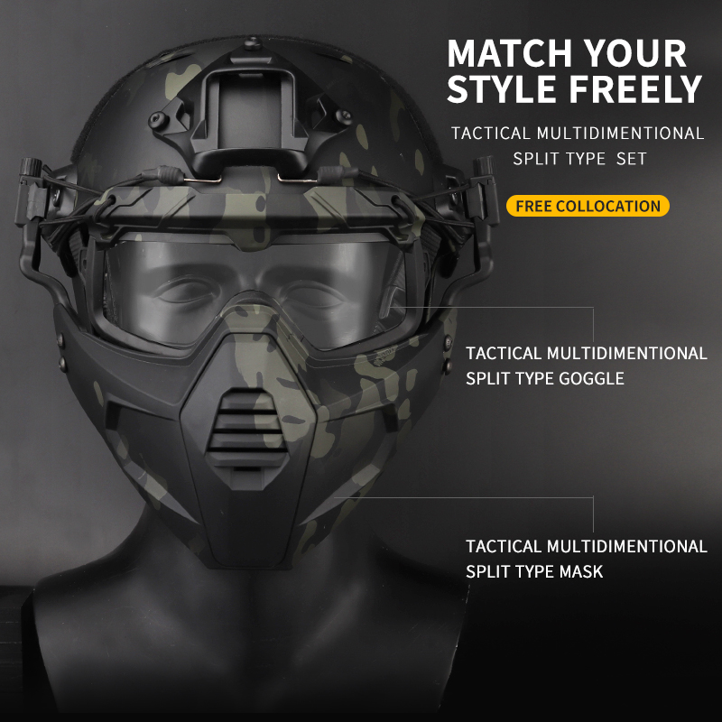 Tactical Gear Split Type Set M - огляд і ціна Respirator Half Face