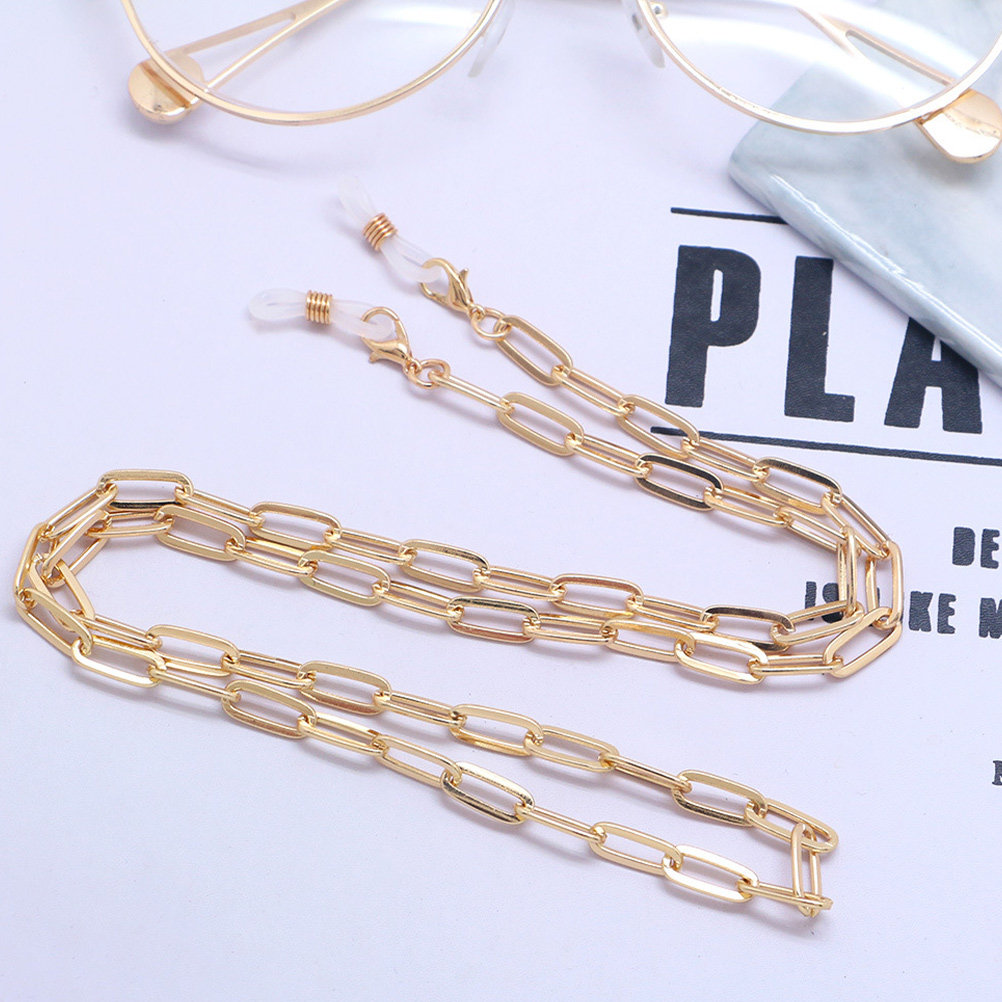 Gold Metal Paperclip Eyeglasse - огляд і ціна Mask Chain Holder