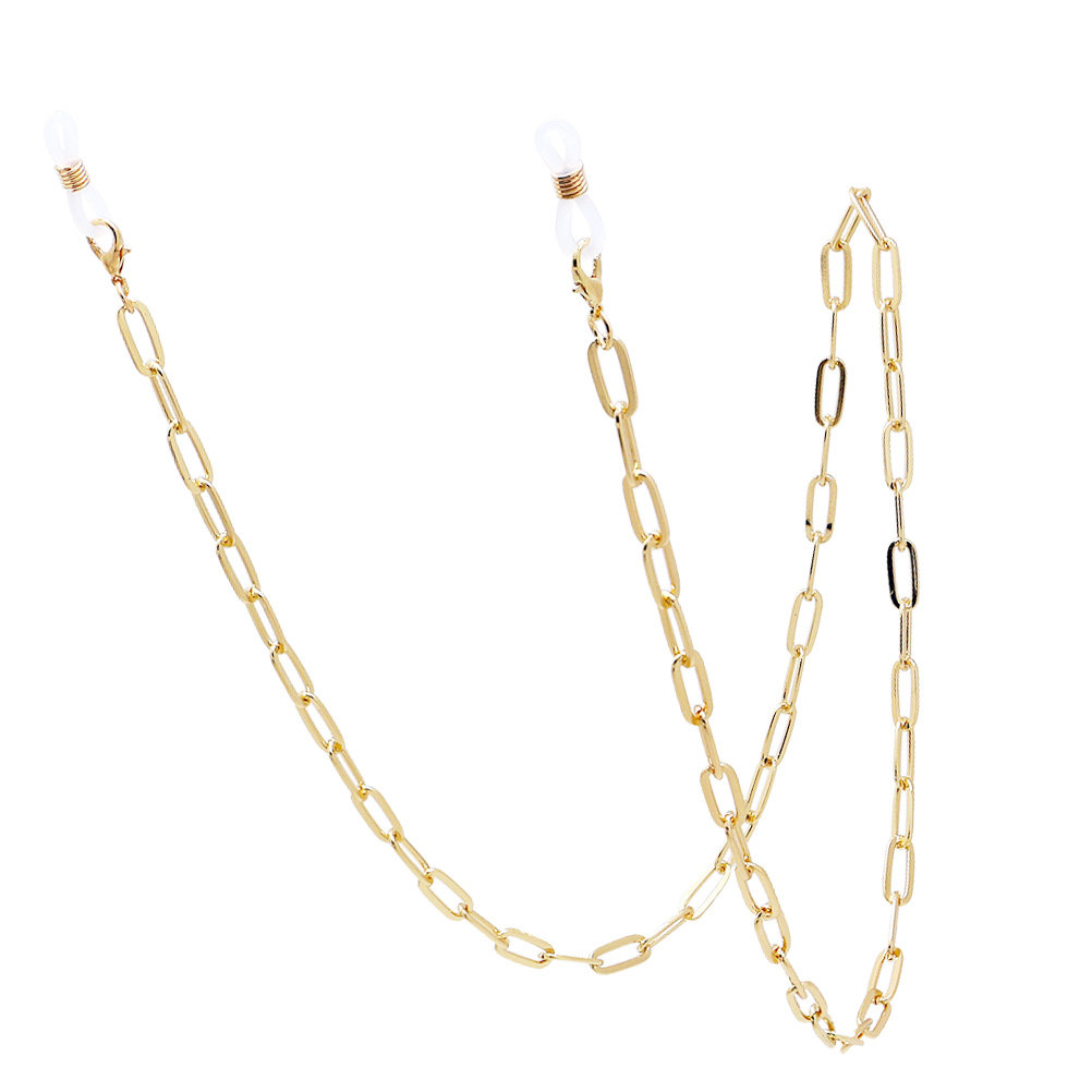 Gold Metal Paperclip Eyeglasse - огляд і ціна Mask Chain Holder